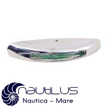 Luci di cortesia al LED per interni ed esterni, impermeabili, led bianco o blu, esterno zinco cromato